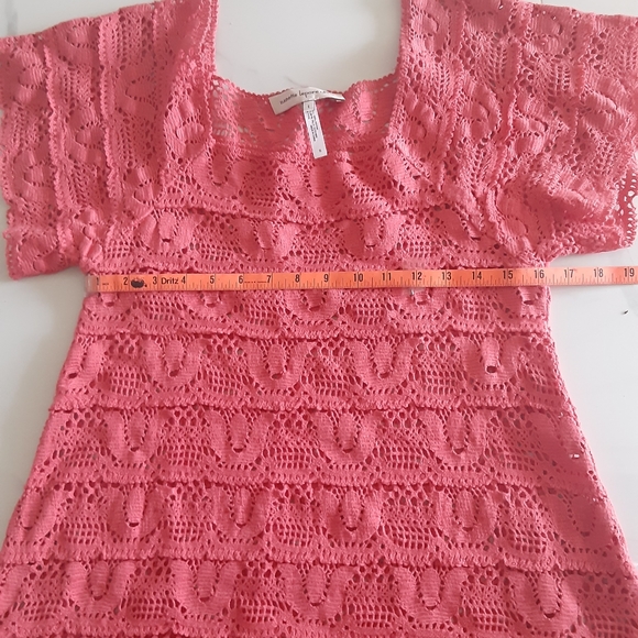 Nanette Lepore Prim Coral Crochet Dress - Picture 7 of 12